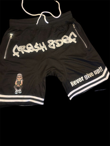 FRE$H2DEF MAN NEVER GIVE UP BASKETBALL SHORTS