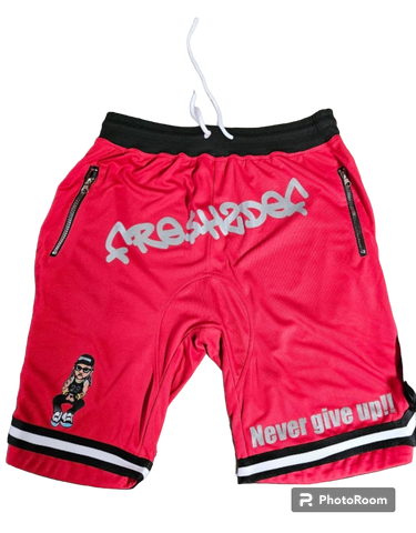 Never give up!! FRE$H2DEF MAN SHORTS