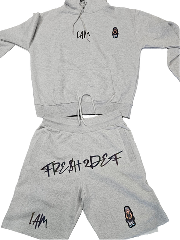 IAM FRE$H2DEF SWEATSUIT SHORT SET