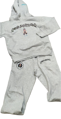 kids JOGGERSUIT with black camo reflective 3m