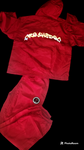 Thriller Mj red Windbreaker sweatsuit