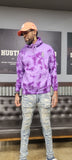 Halloween purple tie dye FRE$H2DEF HOODIE