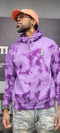 Halloween purple tie dye FRE$H2DEF HOODIE