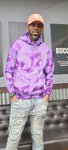 Halloween purple tie dye FRE$H2DEF HOODIE