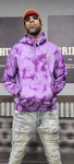 Halloween purple tie dye FRE$H2DEF HOODIE