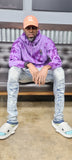 Halloween purple tie dye FRE$H2DEF HOODIE