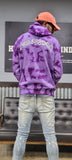 Halloween purple tie dye FRE$H2DEF HOODIE