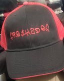 Hot pink black FRE$H2DEF TRUCKER HAT