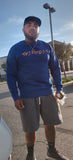 Royal blue and gold FRE$H2DEF crew neck