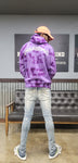 Halloween purple tie dye FRE$H2DEF HOODIE