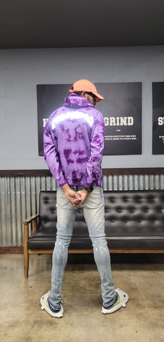 Halloween purple tie dye FRE$H2DEF HOODIE